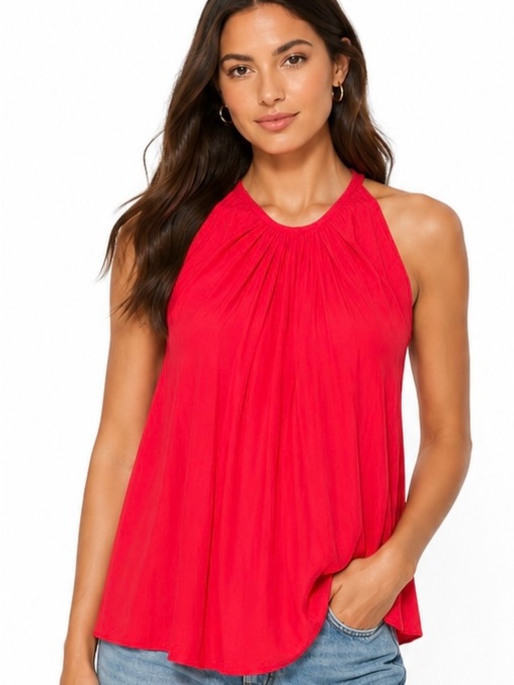 Ramy Brook Neon Pink Halter Top – Size M